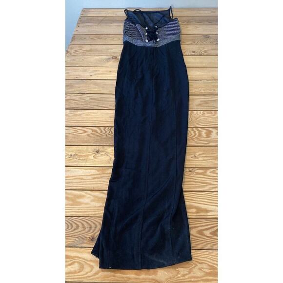 Vintage Tadashi Sleeveless Ball Gown Size Large Women’s Black - Picture 2 of 7